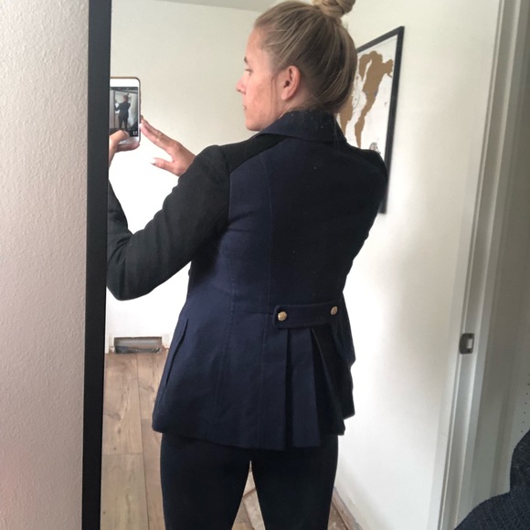 Banana Republic Navy and Black Peacoat - Picture 3 of 7